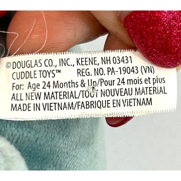 Laverne Slug Plush Toy Beanbag Blue Yellow Douglas Cuddle Toys 2+ 7” Unisex Kids - Picture 8 of 17